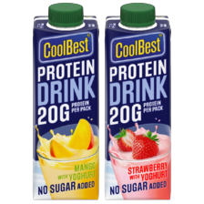CoolBest Proteïne drink mango of aardbei